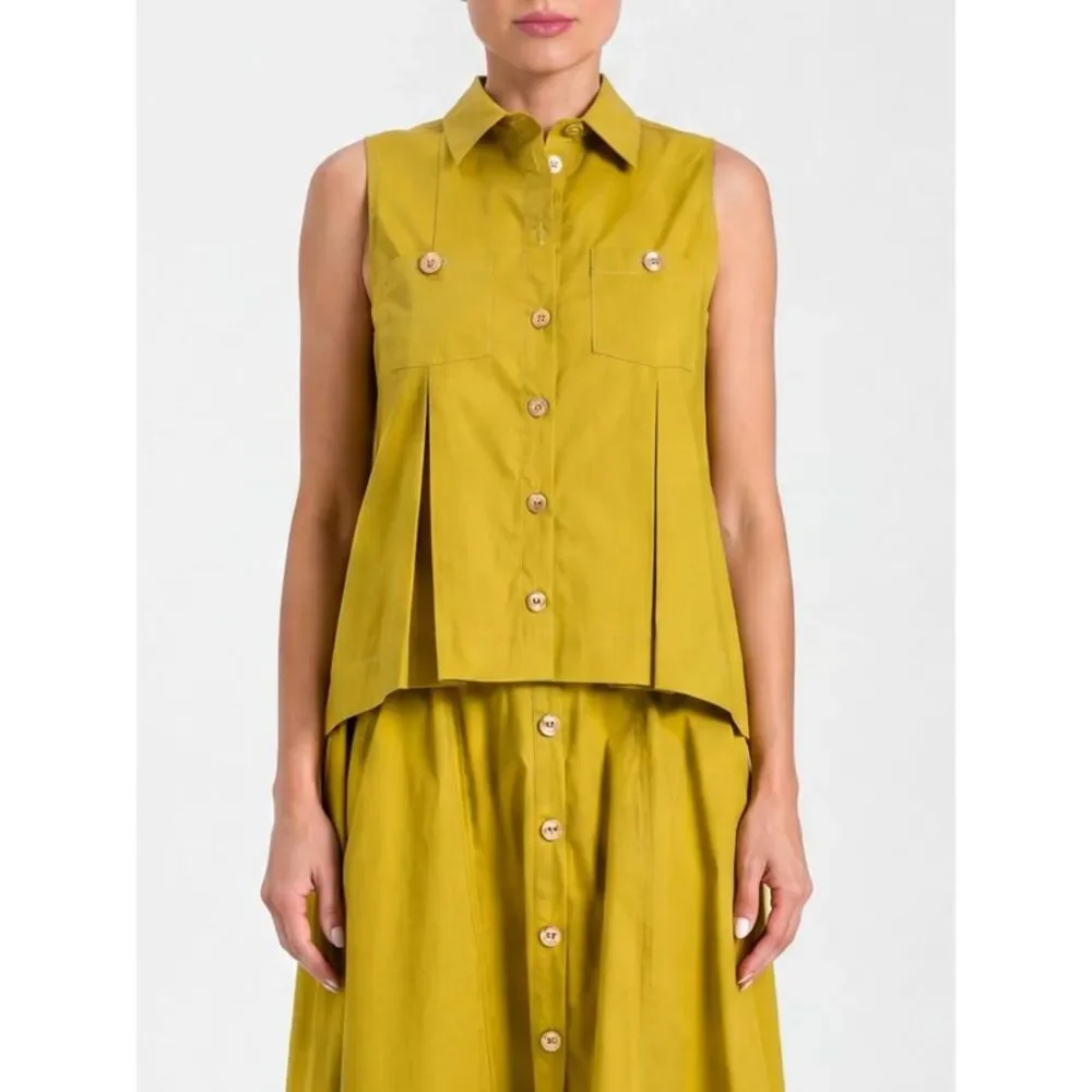 Twinset Women Twinset Stretch Cotton Sleeveless Shirt
